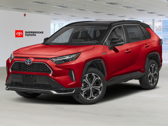 Toyota RAV4 hybride rechargeable 2025 2025 Rouge supersonique avec toit noir