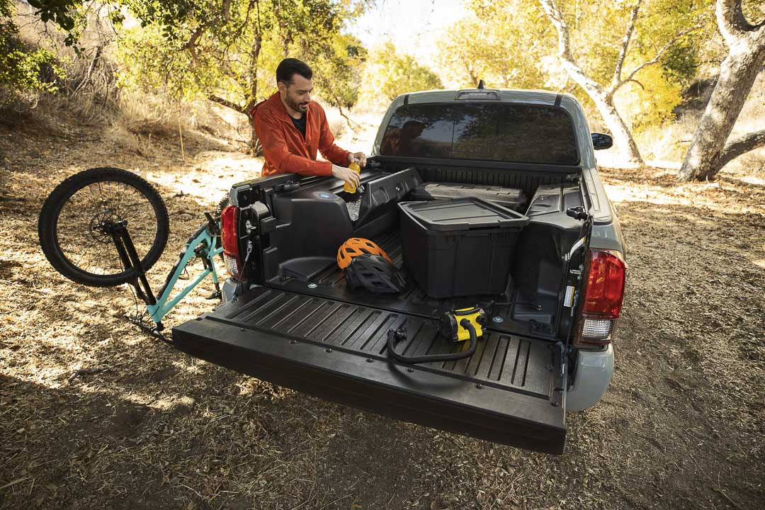 view of the cargo bed of the 2022 Toyota Tacoma