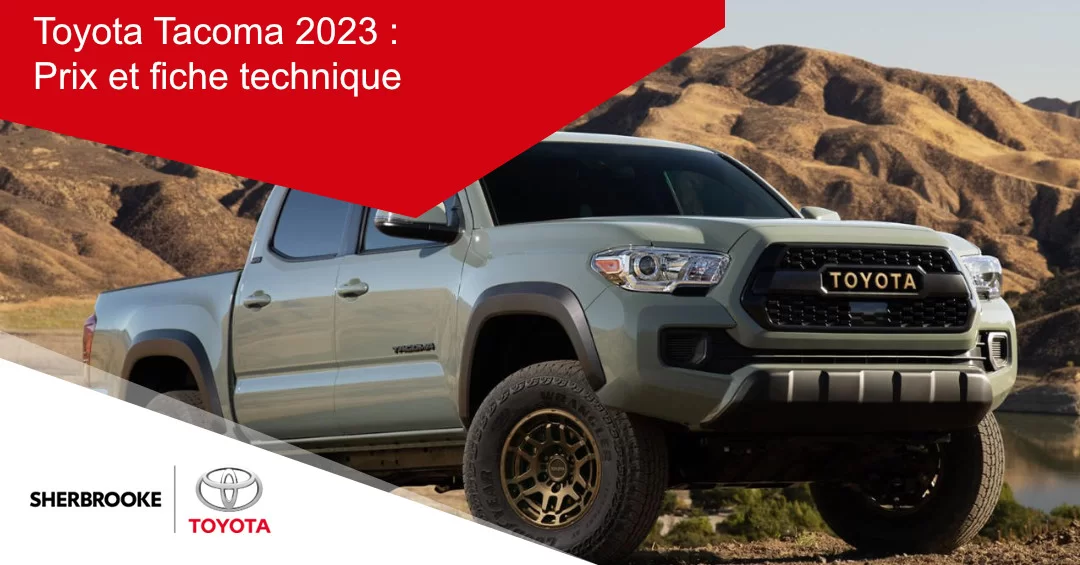 Toyota Tacoma 2023 : prix et fiche technique